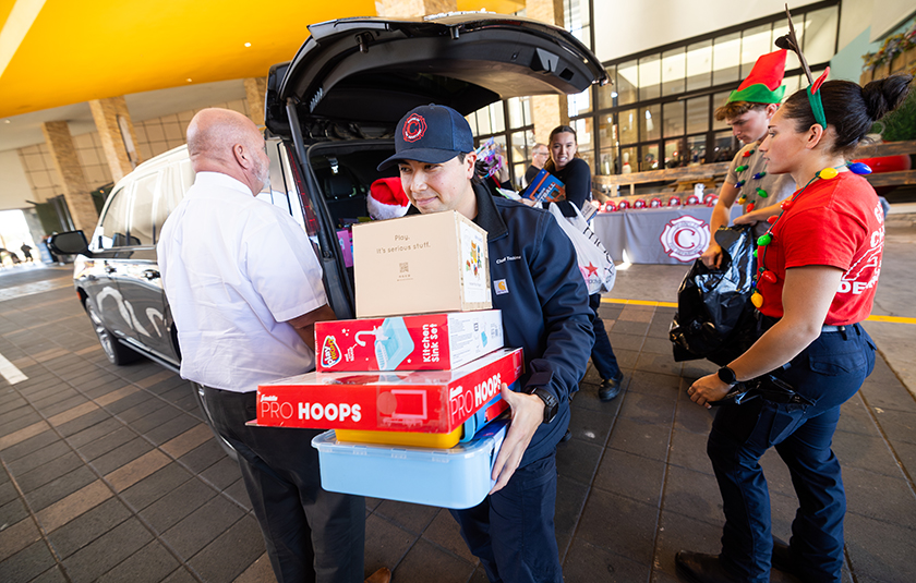 firefighter toy drive